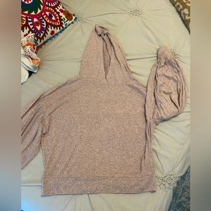 Express pink lounge hoodie (S)